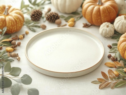 Wallpaper Mural A warm dinner atmosphere highlighted by a display of pumpkins, fragrant spices, and joyful family customs that embrace the spirit of togetherness. Torontodigital.ca