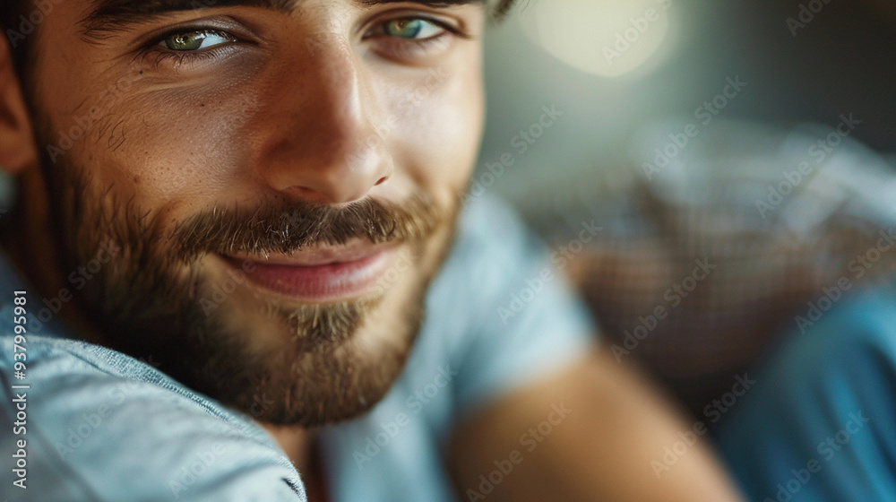 A man gazing lovingly at the camera, his expression full of tenderness and affection A man gazing lovingly at the camera, his expression full of tenderness and affection