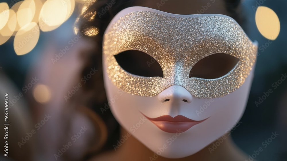 An enchanting masked ball adorned with vibrant streamers and shimmering lights promises an unforgettable evening of magic and charm.