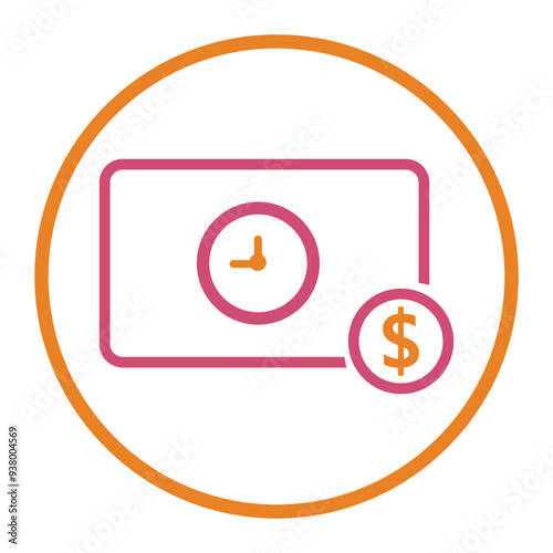 Pay, deadline, dollar icon