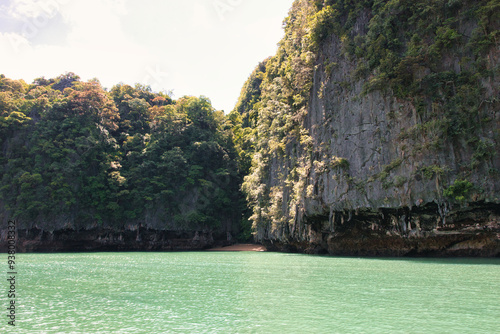 PANYEE ISLAND, THAILAND August 23, 2023, Thailand Phang Nga Bay islands Panak Island. This was on a hot sunny afternoon during the wet season.

 photo