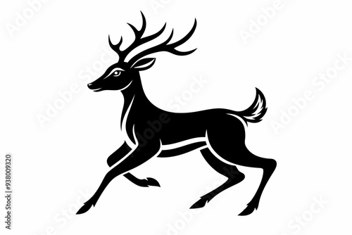 deer silhouette vector illustration