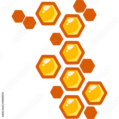 Honey Comb Illustration