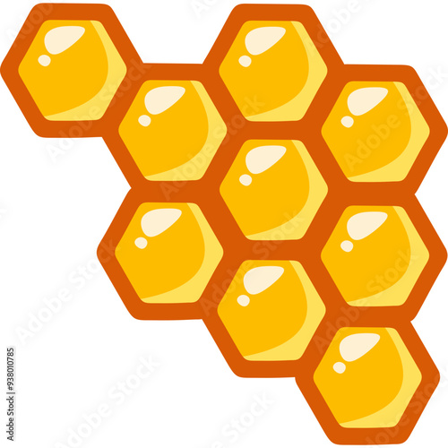 Honey Comb Illustration