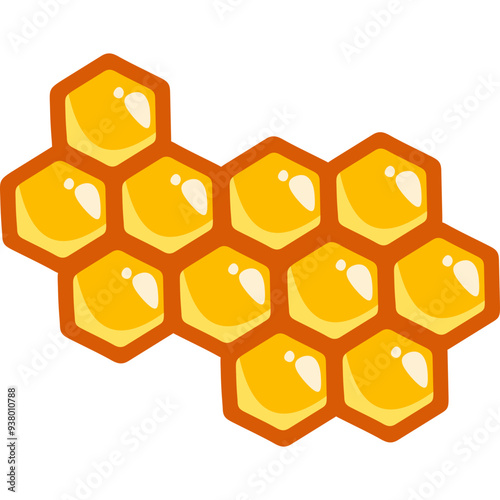 Honey Comb Illustration