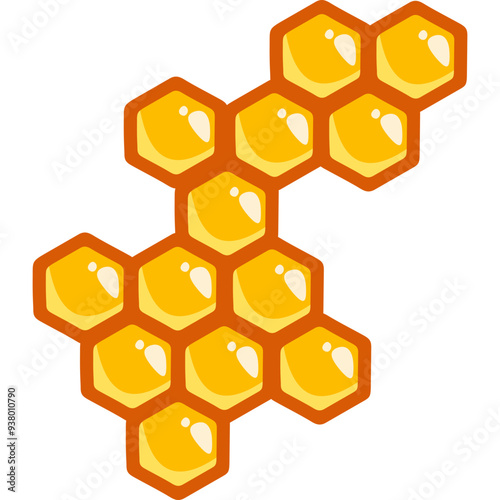 Honey Comb Illustration