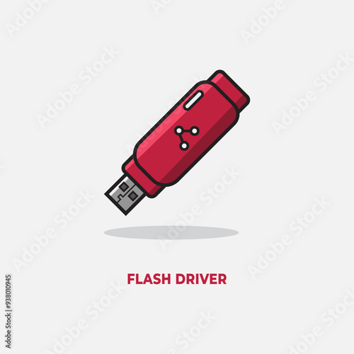 flash drive icon vector illustration , icon vector template, usb icon