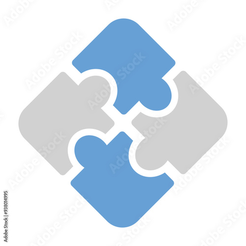 Solution, teamwork, puzzle icon