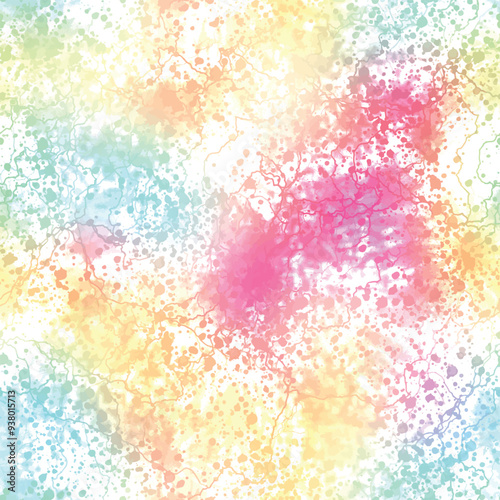 Rainbow Gradian Teacher Seamless Pattern,
