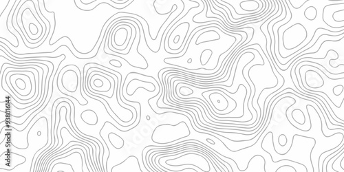 Abstract  wave stipe line topography counter map.  geometric map area space line technology topo landscape striped cartography map texture background.