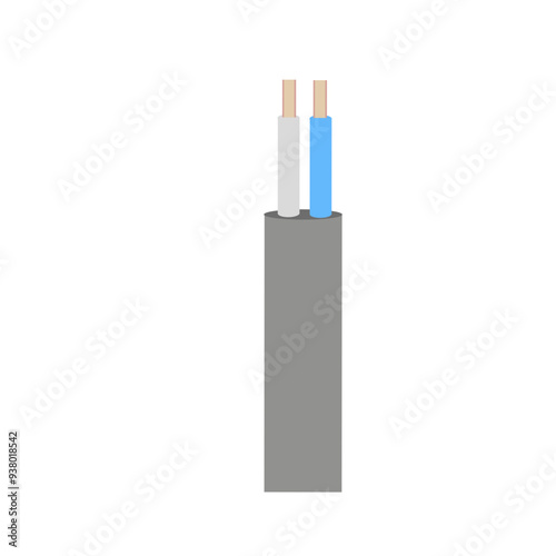 Cables and wires realistic vector