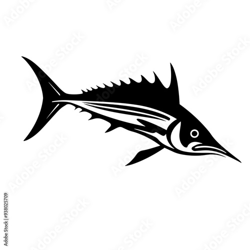 fish sea wildlife animal, river, vector graphic, black and white, cod, fin, shark, trout, bass, clownfish, goldfish, elk, ray, salmon