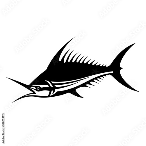 fish sea wildlife animal, river, vector graphic, black and white, cod, fin, shark, trout, bass, clownfish, goldfish, elk, ray, salmon