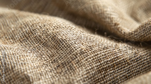 A close-up of rustic canvas fabric, showcasing its sturdy, woven texture and natural color