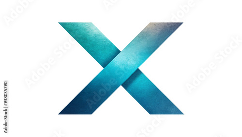 Blue cross symbol, vector design for business