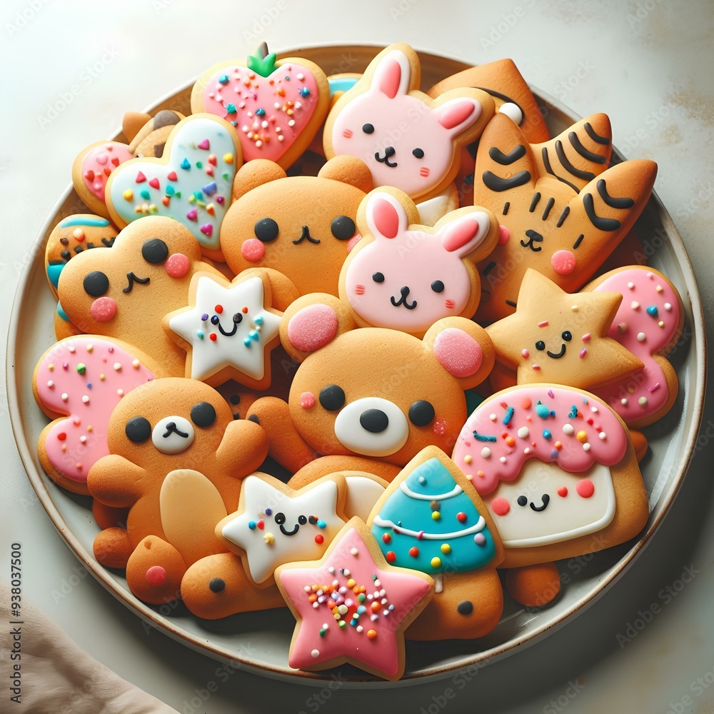 Obraz premium Cookie happy 2 Generative AI