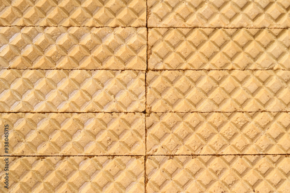 sweet waffles with vanilla filling