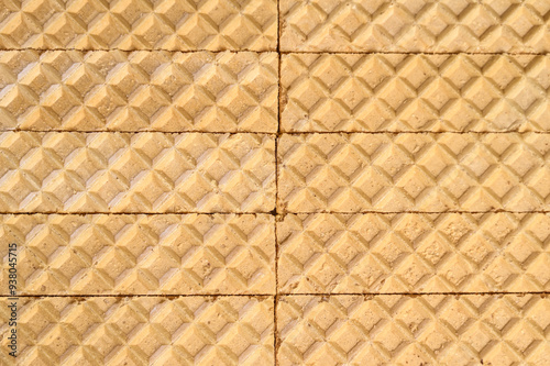 Obraz na płótnie sweet waffles with vanilla filling w salonie