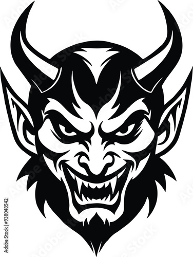 dracula devil silhouette illustration black and white