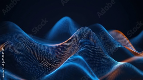 abstract rhythm wavy line graphic for background