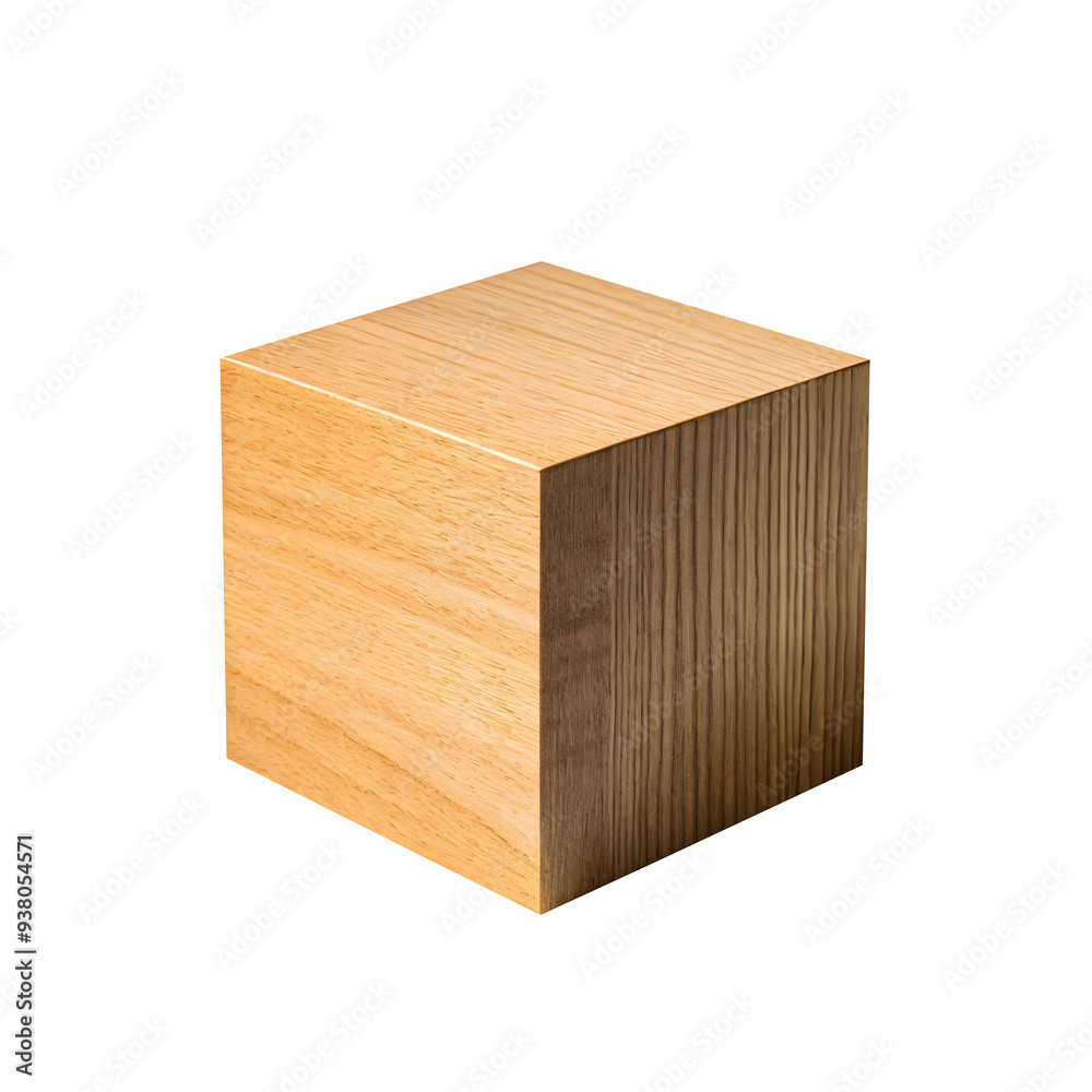 Wooden cube isolated on a transparent or white background. Wooden cube isolated on a transparent or white background.