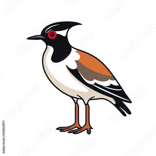 bird vector graphic, black and white, silhouette, colourful