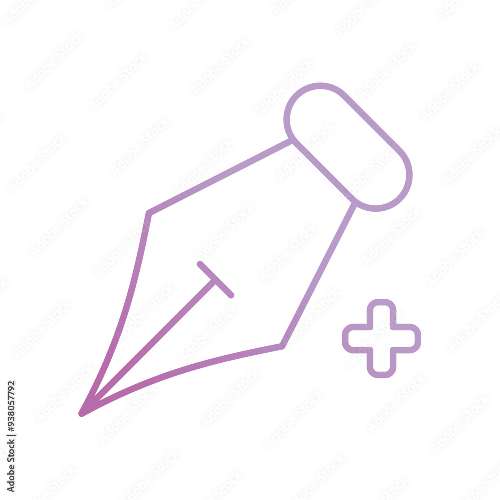 add point gradient icon with white background vector stock illustration add point gradient icon with white background vector stock illustration