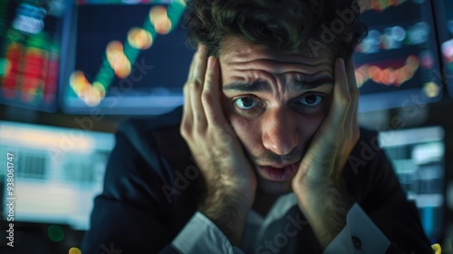 Man Stressed Out by Stock Market