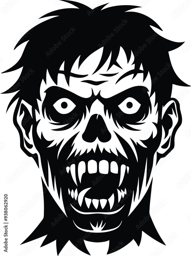 zombie silhouette illustration black and white zombie silhouette illustration black and white