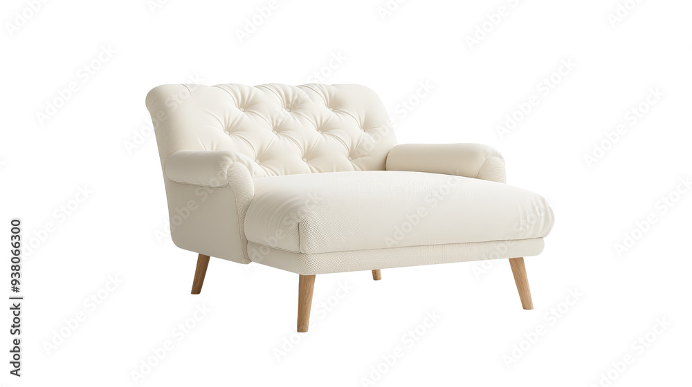 Chair modern luxury, soft textures isolated on transparency background PNG Chair modern luxury, soft textures isolated on transparency background PNG