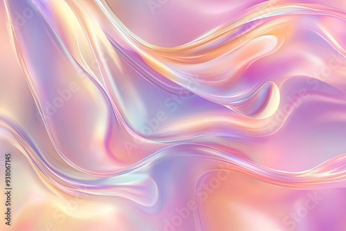 Vector abstract holographic background trendy colorful texture in blush