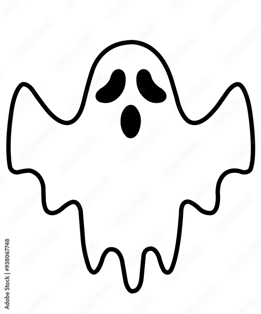 Ghost halloween clip art design on plain white transparent isolated background for card, shirt, hoodie, sweatshirt, apparel, card, tag, mug, icon, poster or badge Ghost halloween clip art design on plain white transparent isolated background for card, shirt, hoodie, sweatshirt, apparel, card, tag, mug, icon, poster or badge