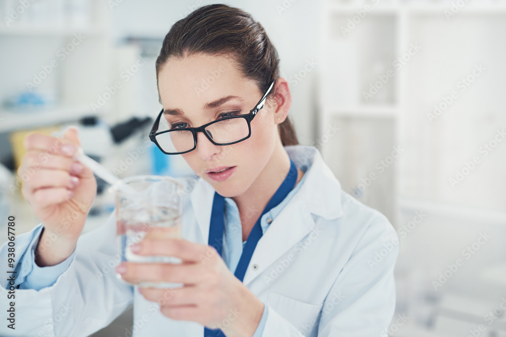 Pipette, scientist and sample in research laboratory for medicine, science and pharmaceuticals. Female person, healthcare and technician in pathology, testing or investigation for vaccine innovation Pipette, scientist and sample in research laboratory for medicine, science and pharmaceuticals. Female person, healthcare and technician in pathology, testing or investigation for vaccine innovation