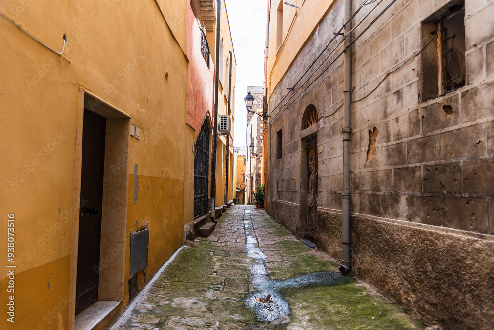 Street photography, beautiful alley of Castelsardo old city - Sardinia - Italy. Street photography, beautiful alley of Castelsardo old city - Sardinia - Italy.