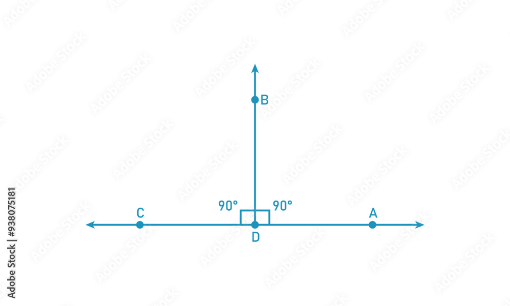 The segment AC is perpendicular to the segment BD in geometry.