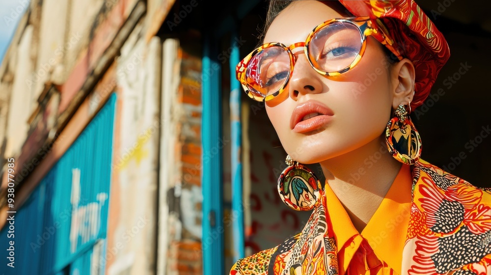 A high-fashion editorial featuring eclectic patterns and statement pieces against a vibrant urban backdrop, highlighting bold style and creative fashion choices.
A high-fashion editorial featuring eclectic patterns and statement pieces against a vibrant urban backdrop, highlighting bold style and creative fashion choices.