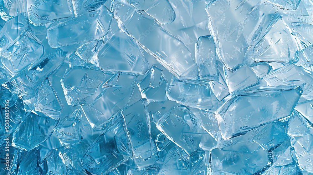 Ice Texture Cracks Surface with Abstract Winter Ice Background. AI generated illustration Ice Texture Cracks Surface with Abstract Winter Ice Background. AI generated illustration