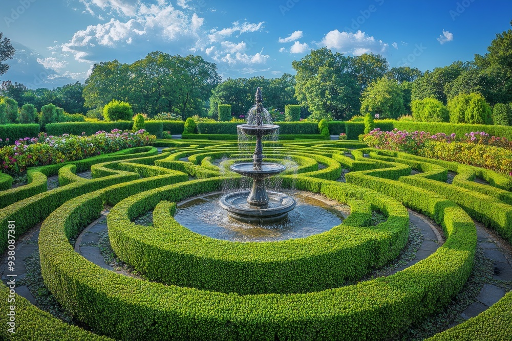 Labyrinth Garden Maze Various Christianity, Paganism Religion Spiritual Symbol