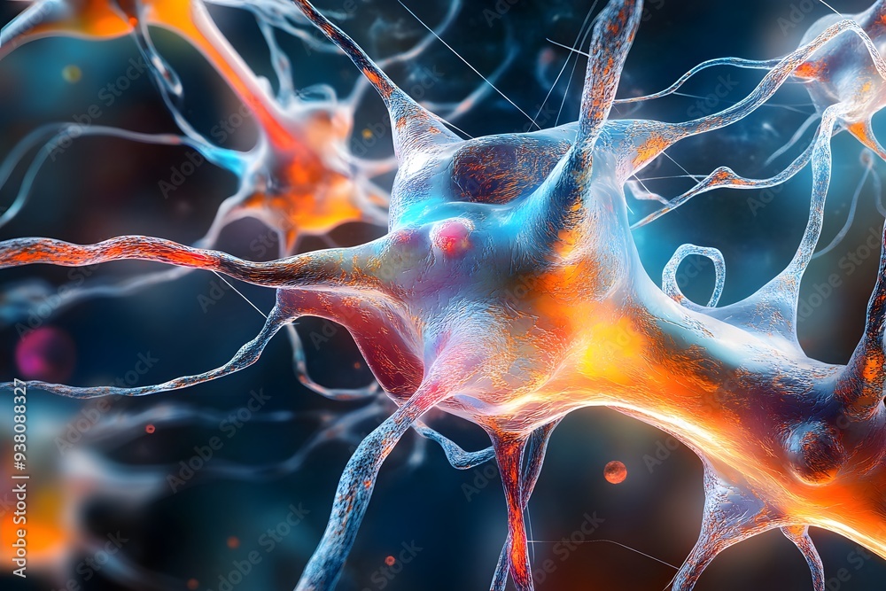 Neuron Cell Microscopic View. Neuron Cell Microscopic View.