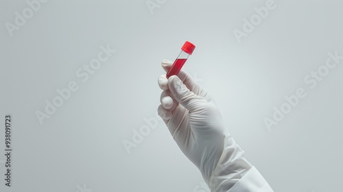 The Hand Holding Blood Vial photo