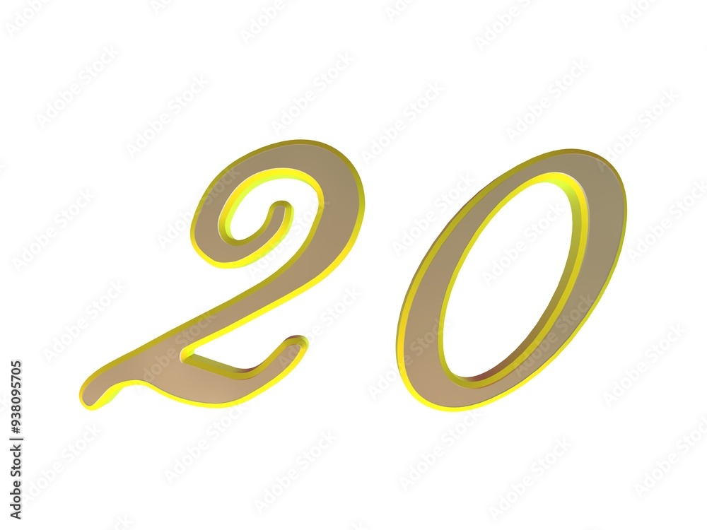 Yellow number Yellow number