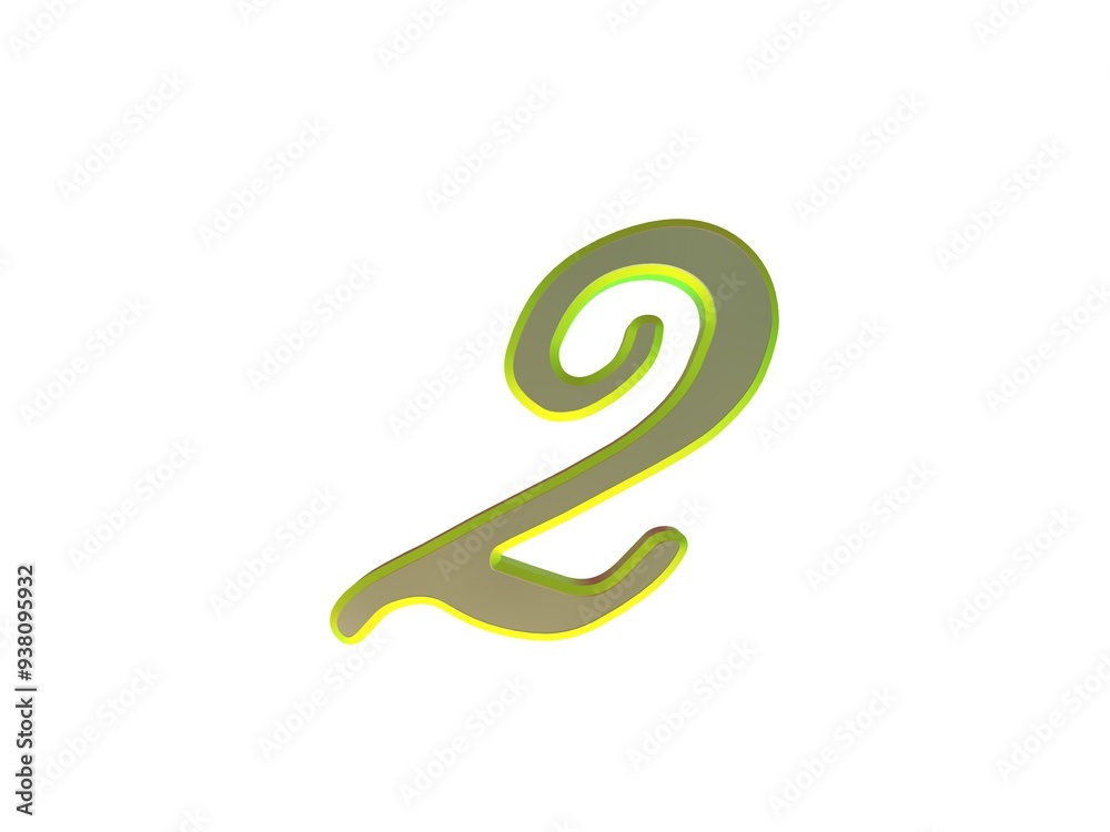 Yellow number Yellow number