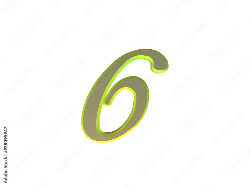 Yellow number Yellow number