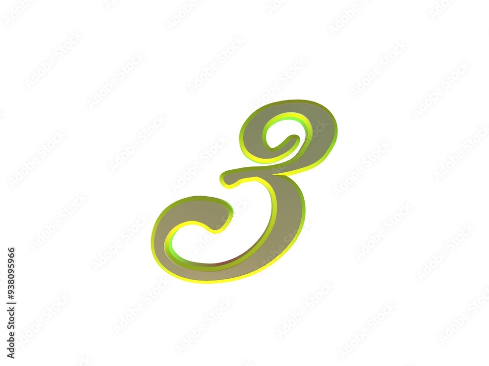 Yellow number Yellow number
