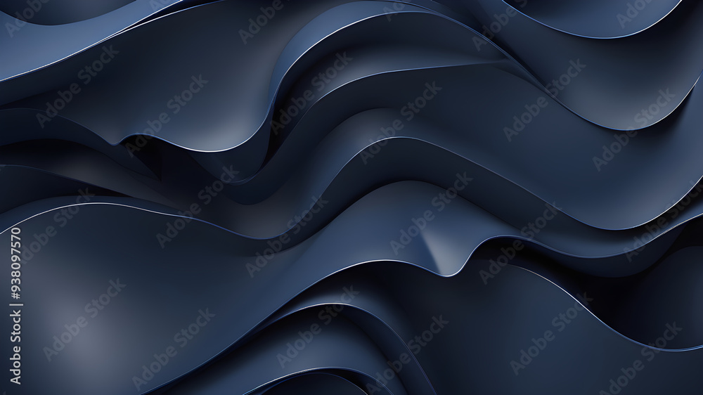 navy blue 3d curves on darker background for design banner poster wallpaper navy blue 3d curves on darker background for design banner poster wallpaper