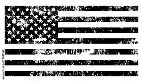 Grunge USA flag. Distressed American flag