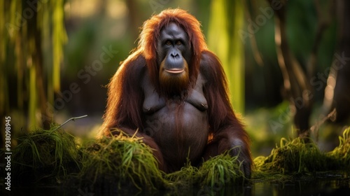 Majestic Orangutan in Nature photo