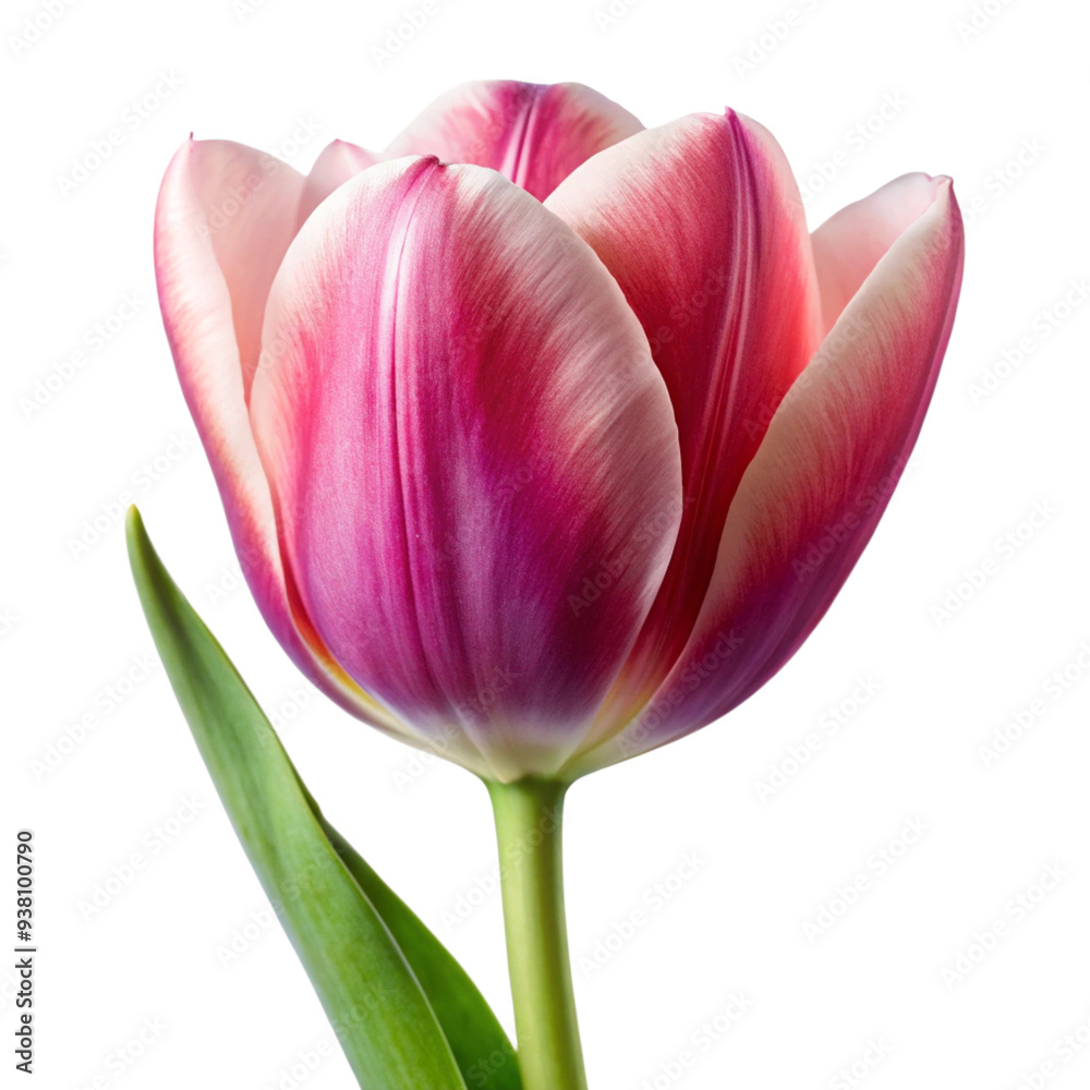 Naklejka premium tulips isolated on white