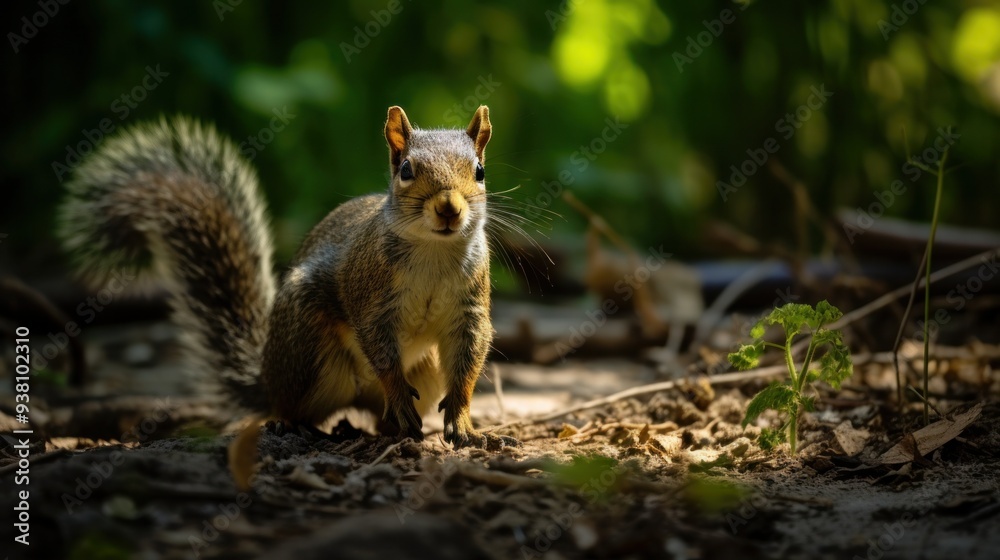 Squirrel in Natural Habitat Squirrel in Natural Habitat