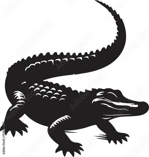 alligator silhouette